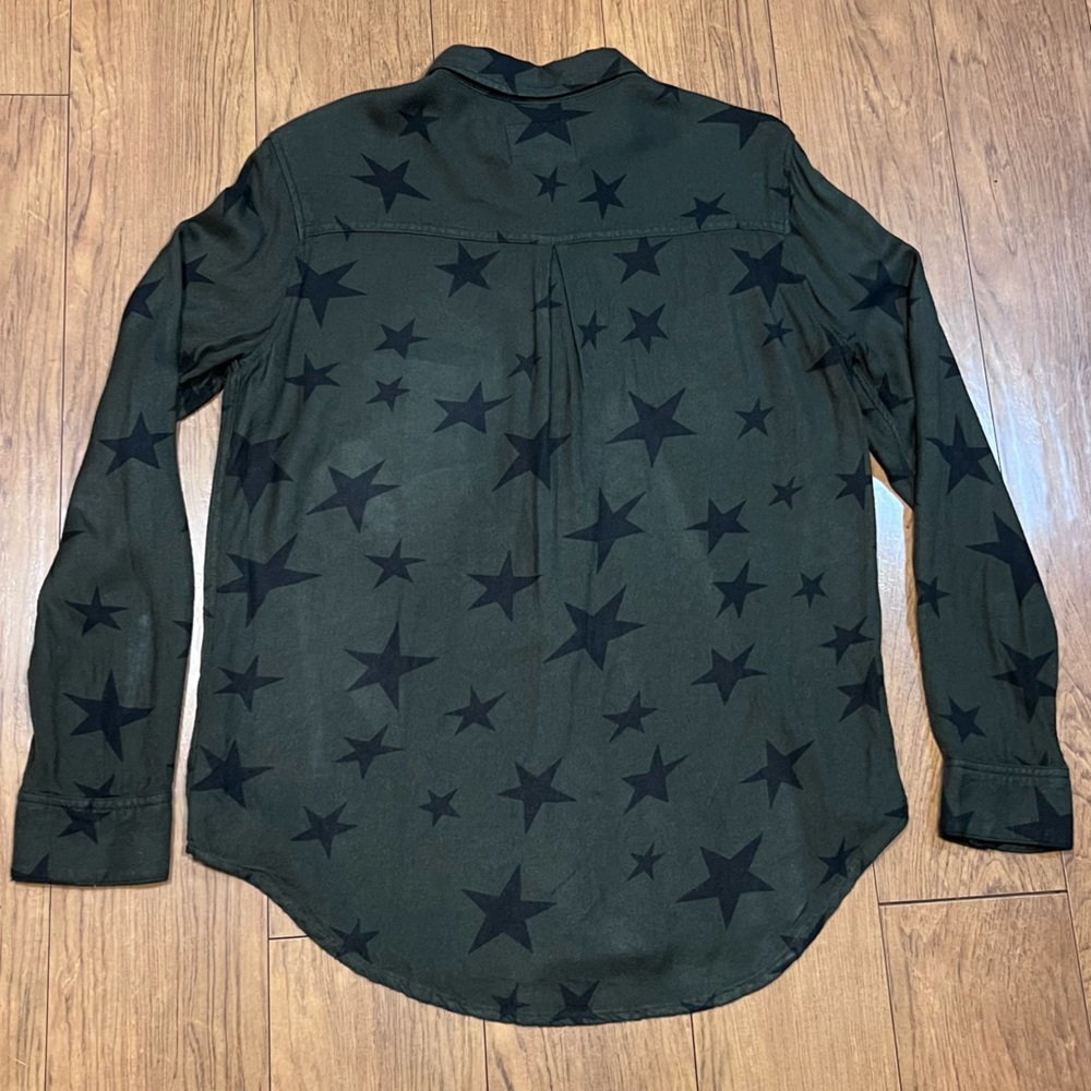 Rails Hunter Green Kathryn Star Flannel Whimsigoth Grunge Brat Sz Small - AS IS - Picture 9 of 14